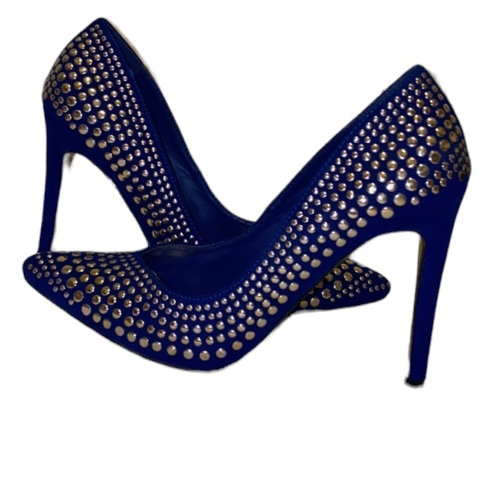 NWT 149.00 Shoes. Betsey Johnson Faawn Blue Heels, Size 8. Read thoroughly. HP - Picture 16 of 16